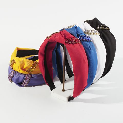 Moderner Stil Einfacher Stil Einfarbig Einfarbig Bogenknoten Tuch Haarband