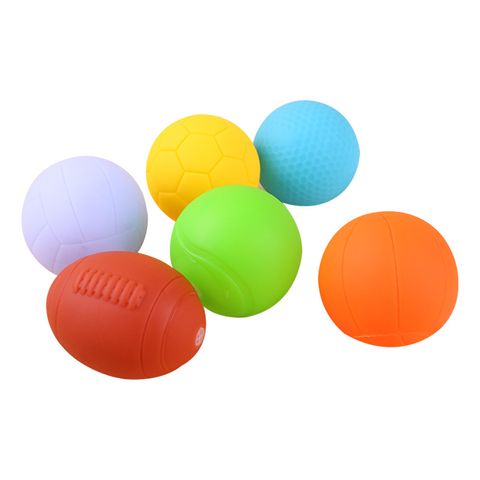 Creative Cartoon Soft Rubber Multi-texture Baby Grasping Ball Toys