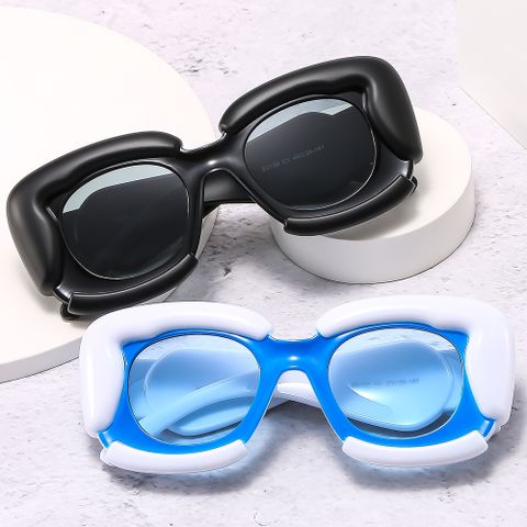 Y2k Streetwear Clouds Ac Special-shaped Mirror Square Full Frame Glasses