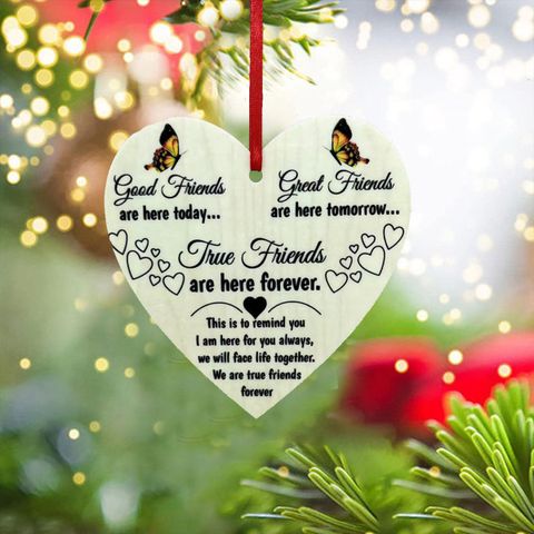 Christmas Thanksgiving New Year Cute Modern Style Artistic Letter Butterfly Arylic Indoor Inside The Car Hanging Ornaments