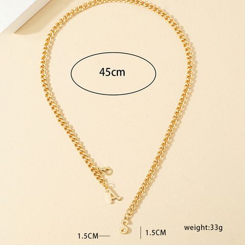 Elegant Letter Alloy Wholesale Pendant Necklace