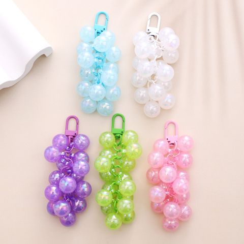 Sweet Solid Color Artificial Crystal Plating Bag Pendant