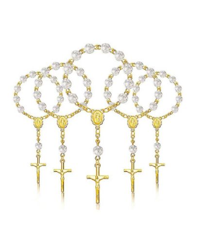 Cross-border Hot Sale Religious Cold Wind Special-interest Design Beads Love Angel Wings Bracelet Rose Pearl Bracelet