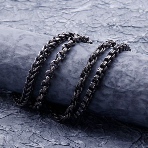 Casual Geometric Stainless Steel Men's Bracelets