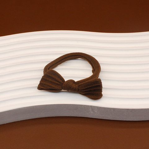 Simple Style Solid Color Bow Knot Cloth Bowknot Hair Tie