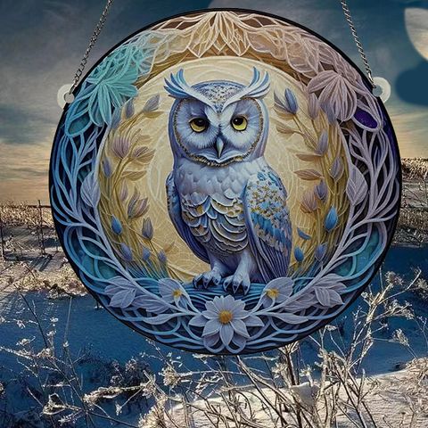 Vintage Style Owl Arylic Pendant Artificial Decorations