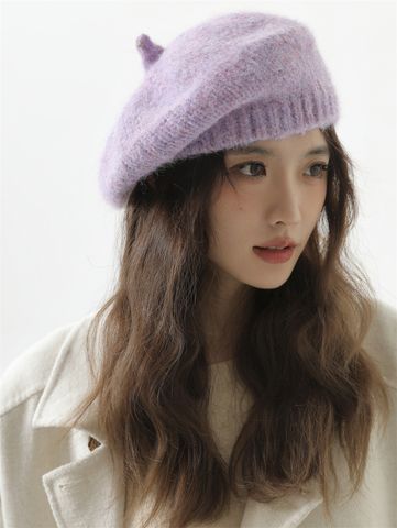 Women's Elegant Basic Solid Color Eaveless Beret Hat