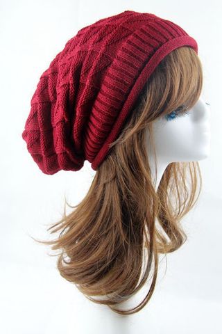 Unisexo Básico Estilo Simple Color Sólido Grandes Aleros Gorro De Lana