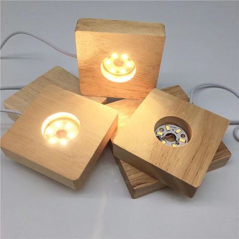 Simple Style Square Wood Ornaments Artificial Decorations
