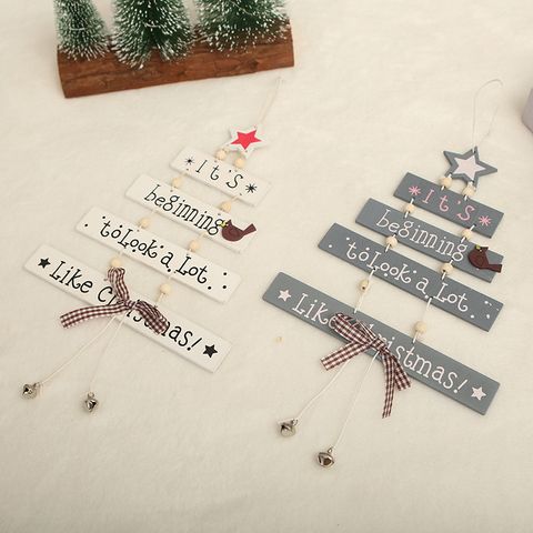 Christmas Cute Christmas Tree Wood Party Birthday Festival Hanging Ornaments