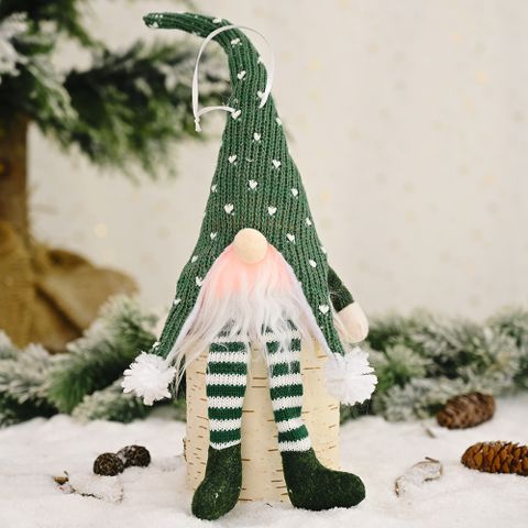 Christmas Pastoral Simple Style Korean Style Cartoon Character Santa Claus Plastic Cloth Indoor Family Gathering Hanging Ornaments