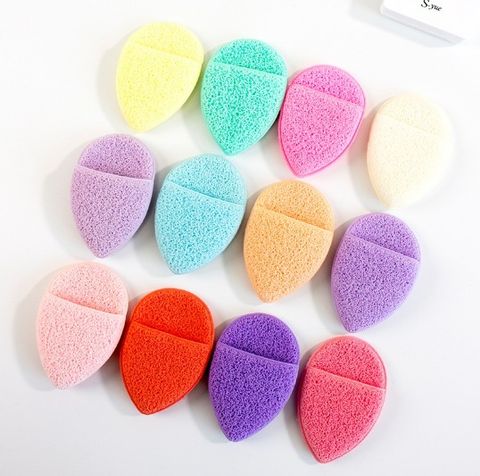 Casual Solid Color Sponge Facial Cleaning Puff 1 Piece