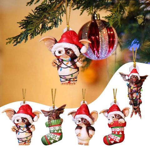 2022 Transfronterizo Nuevo Lindo Navidad Medias Perro Flying Dragon Decoraciones Coche Mochila Colgante Decoración Del Hogar Adorno