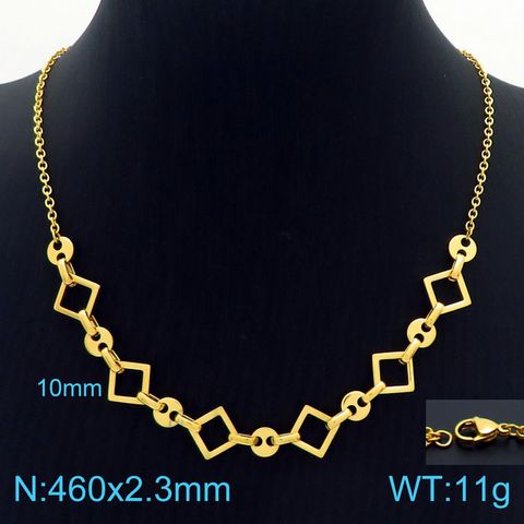 Stainless Steel Titanium Steel 18K Gold Plated Retro Plating Geometric Bracelets Earrings Necklace