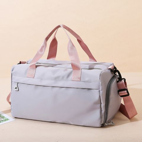Unisex Streetwear Solid Color Oxford Cloth Waterproof Travel Bags