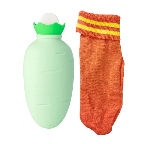 Carrot Hot Water Bag Platinum Silicone Microwave Heating Hot-water Bag Hot And Cold Dual-use Ice Compress Hand Warmer Warm Belly
