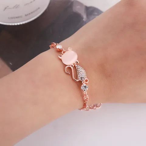 Sweet Cat Alloy Opal Plating Women's Bracelets