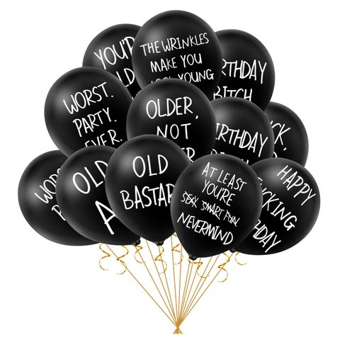 Birthday Basic Simple Style Letter Emulsion Party Festival Balloons