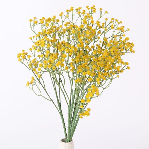 Dame Fleur Pvc Faux Cuir Fleur De Soie Plantes Artificielles Fleurs Artificielles