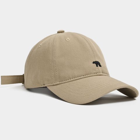 Unisexo Hip Hop Básico Oso Polar Bordado Aleros Curvos Gorra De Beisbol