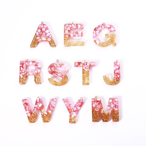 1 Piece Romantic Simple Style Letter Resin Valentine's Day Jewelry Accessories