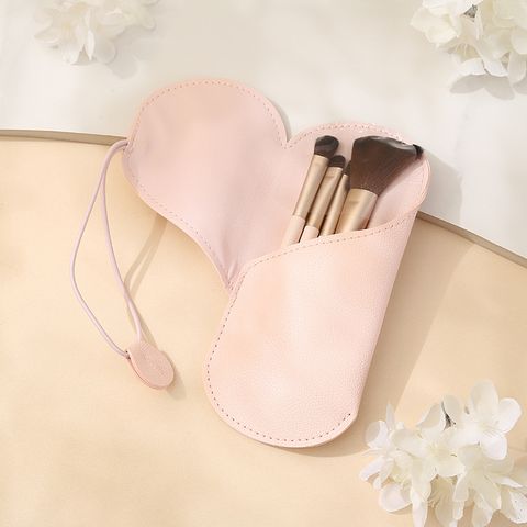 Simple Style Pink Nylon Wood Wooden Handle Makeup Brushes 1 Set