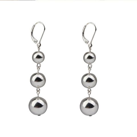 1 Pair Basic Retro Simple Style Geometric Plating Alloy 14k Gold Plated Silver Plated Drop Earrings