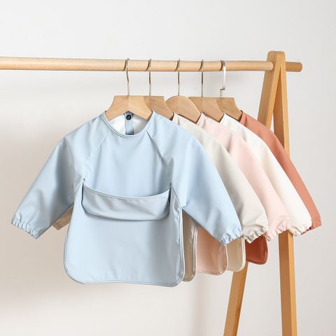 Pastoral Solid Color Polyester Bib Baby Accessories