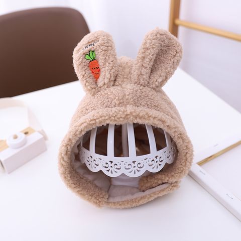 Kid's Cute Rabbit Carrot Wool Cap