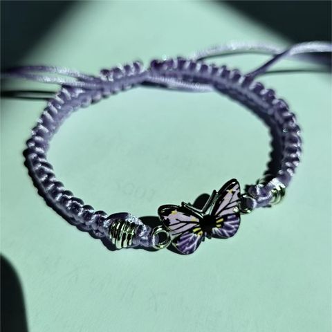 Simple Style Butterfly Alloy Plating Couple Bracelets