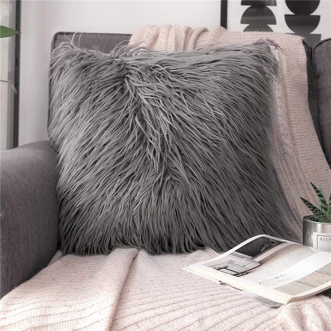 Vacation Solid Color Plush Pillow Cases