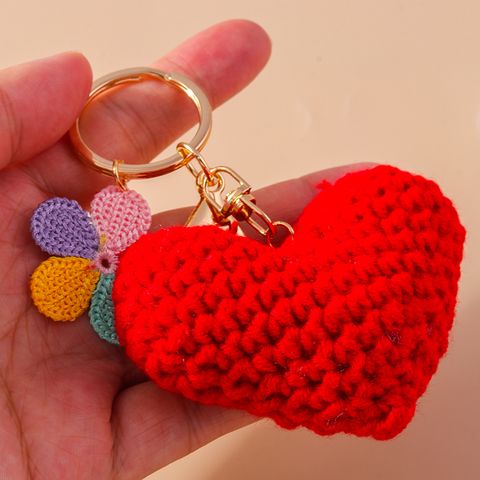 Simple Style Commute Heart Shape Zinc Alloy Valentine's Day Keychain