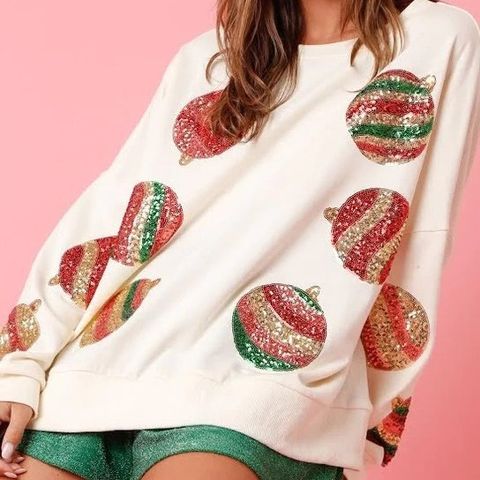 Women's Hoodies Long Sleeve Sequins Casual Balloon