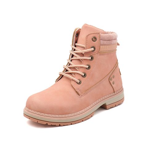 Women's Streetwear Solid Color Round Toe Martin Boots