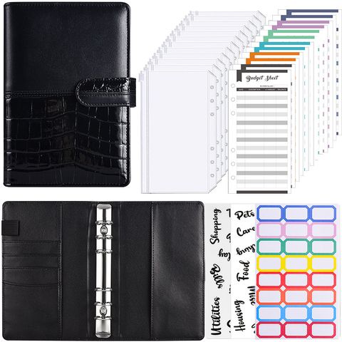 1 Set Solid Color Class School Paper Casual Loose Spiral Notebook