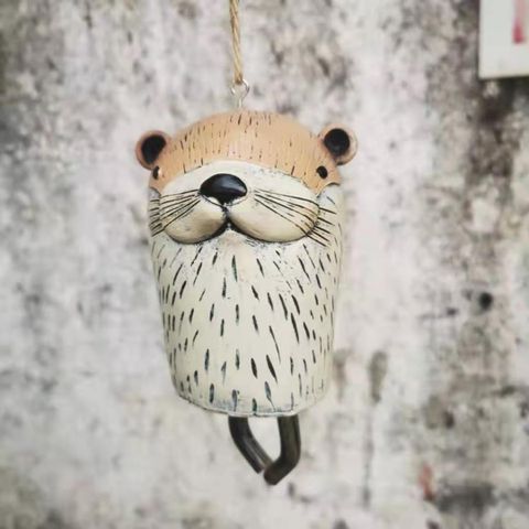 Cute Pastoral Owl Sheep Resin Pendant Artificial Decorations