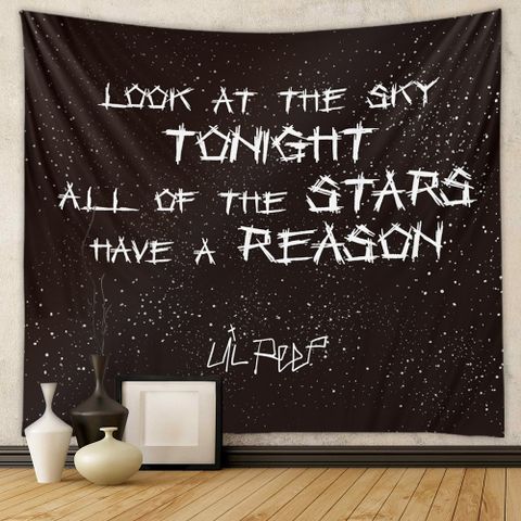Casual Cute Cartoon Letter Polyester Tapestry Artificial Decorations