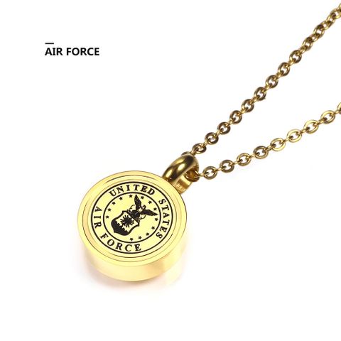 304 Stainless Steel 18K Gold Plated Hip-Hop Retro Plating Solid Color