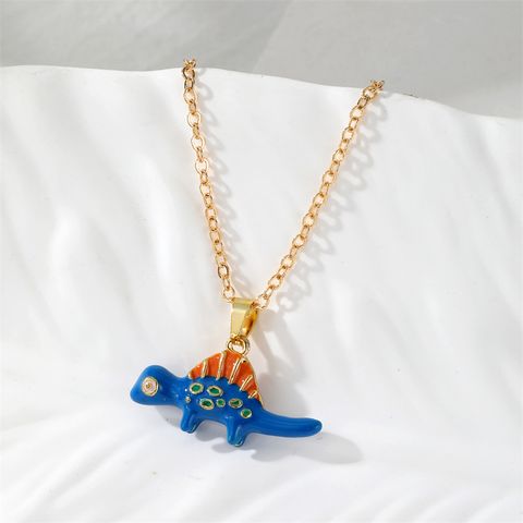 Cute Simple Style Dinosaur Alloy Wholesale Pendant Necklace