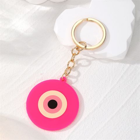 Cute Simple Style Devil's Eye Alloy Keychain