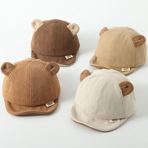 Children Unisex Cute Simple Style Solid Color Embroidery Baseball Cap