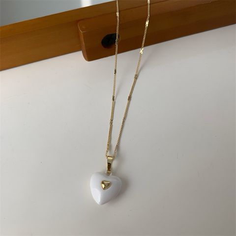 Elegant Lady Heart Shape Alloy Wholesale Pendant Necklace