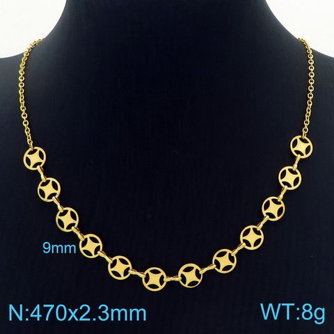 Titanium Steel 18K Gold Plated Fashion Plating Geometric Bracelets Earrings Necklace