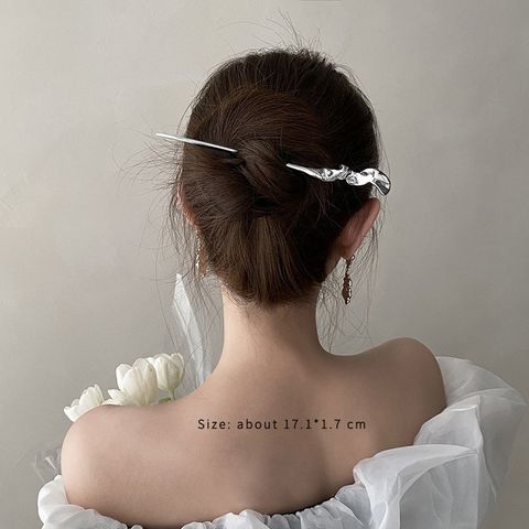 Casual Classical Simple Style Solid Color Alloy Hairpin