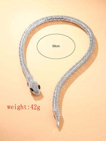 Vintage Style Sexy Snake Alloy Plating Silver Plated Women's Necklace