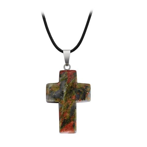 Fashion Cross Crystal Unisex Pendant Necklace 1 Piece