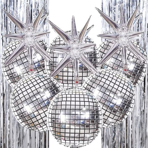 Vintage Style Exaggerated Ball Aluminum Film Masquerade Party Stage Balloons