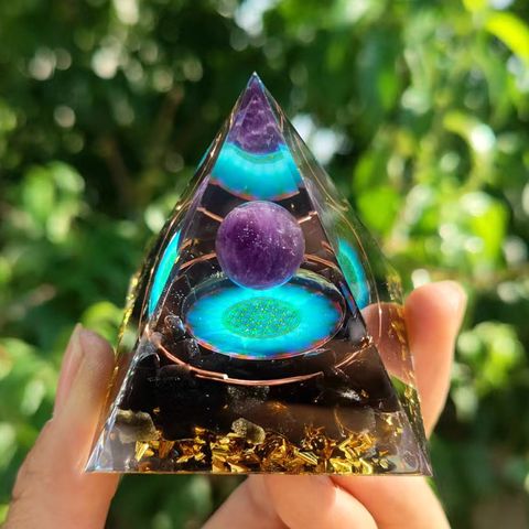 Simple Style Planet Flower Pyramid Synthetic Resin Ornaments