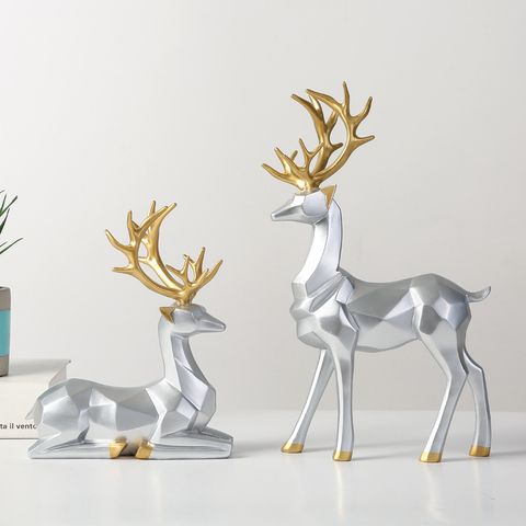 Simple Style Elk Resin Ornaments Artificial Decorations