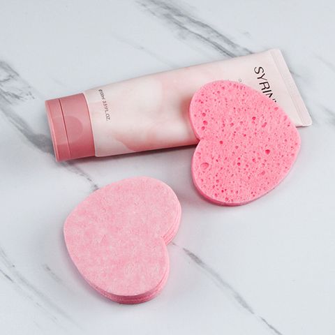 Cute Solid Color Others Facial Cleaning Puff 1 Piece